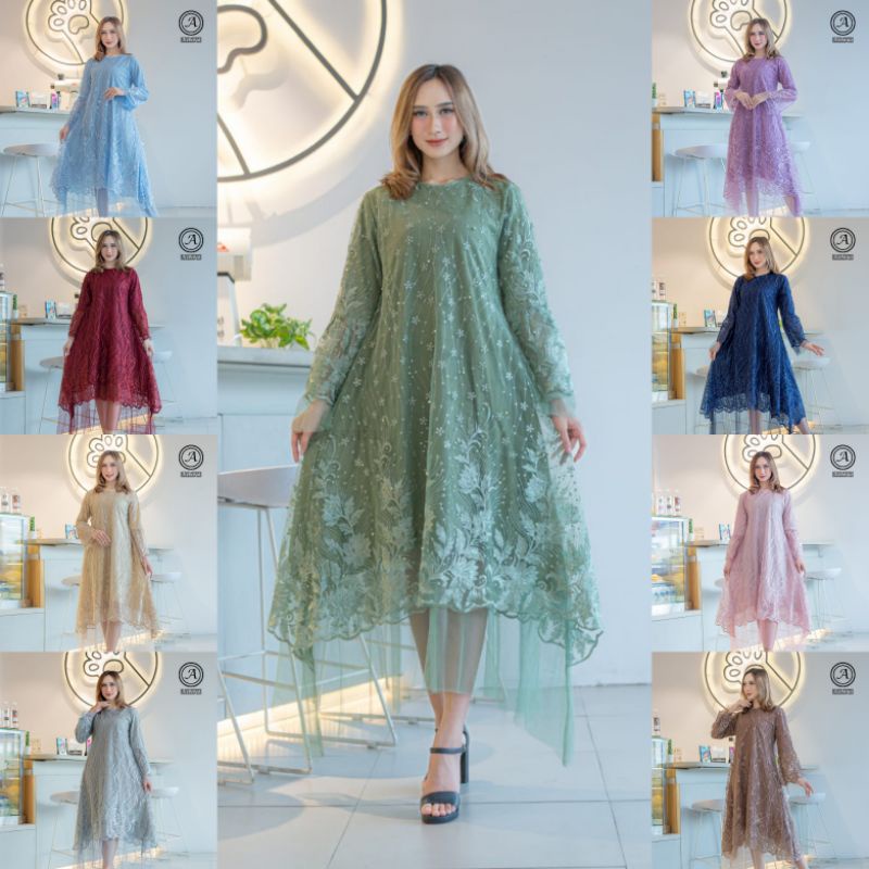 DRESS KINTANI // BAHAN TILLE PREMIUM // By Assyifa Kebaya