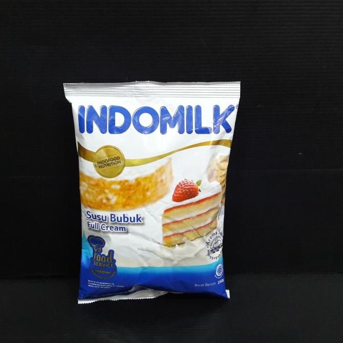 INDOMILK SUSU BUBUK FULL CREAM 250 GRAM / SUSU BUBUK INDOMILK FC