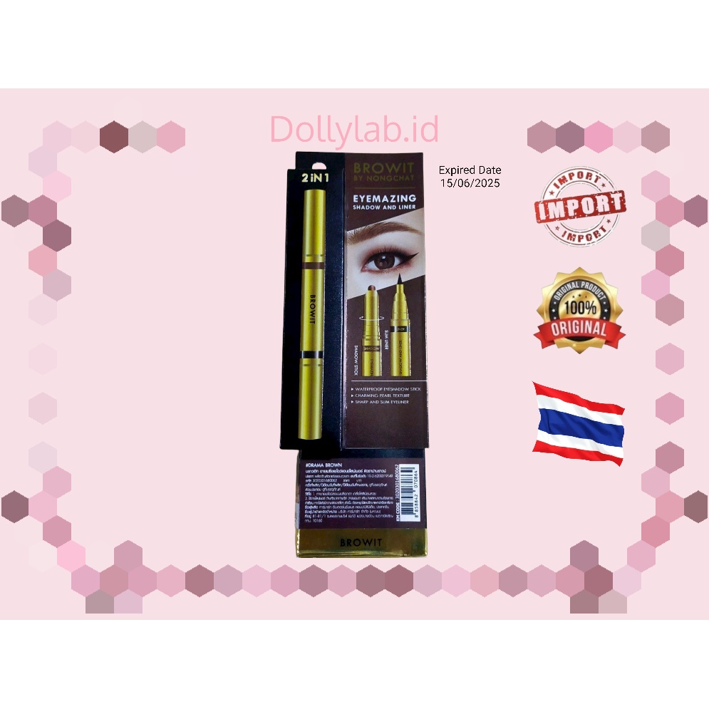 [BEST SELLER] Browit By Nongchat Eyemazing Shadow and Eyeliner 2 in 1 100% ORIGINAL THAILAND