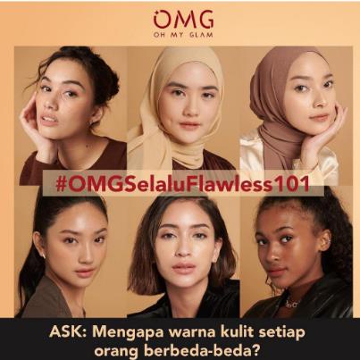 * NCC * OMG Liquid Foundation Cover Last Alas Bedak Oh My Glam - Netto 25 ml