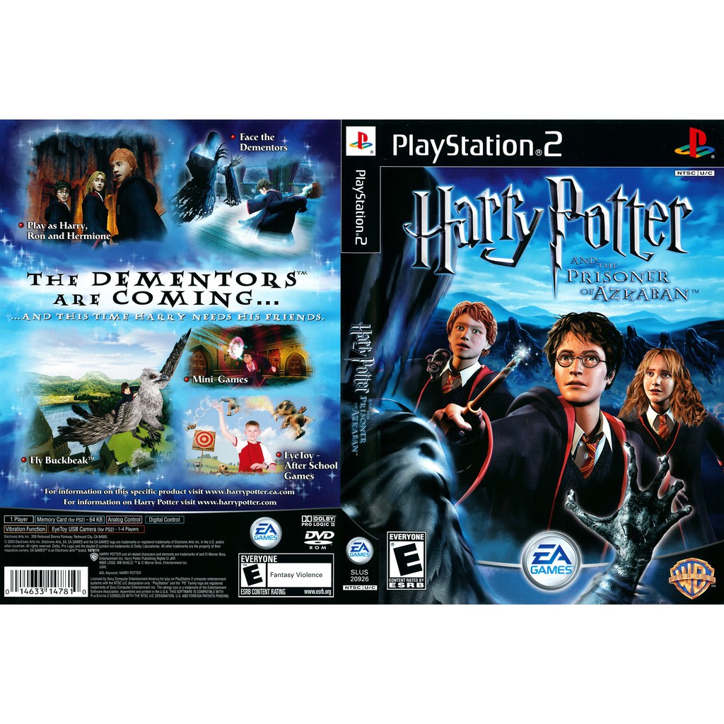 Kaset Ps2 Game Harry Potter and The Prisoner of Azkaban