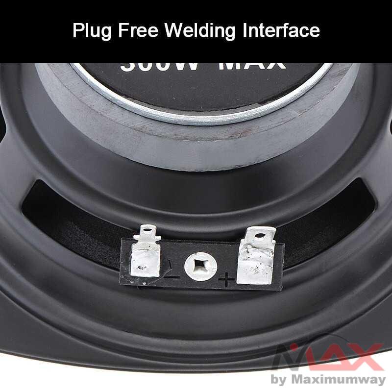 Pcinener Speaker Mobil HiFi 4 Inch 300W 1 PCS - TS-401 12V 4 Inch 300W Universal Car Coaxial Speaker Vehicle Door Auto Audio Music Stereo Full Range Frequency Hifi Speakers