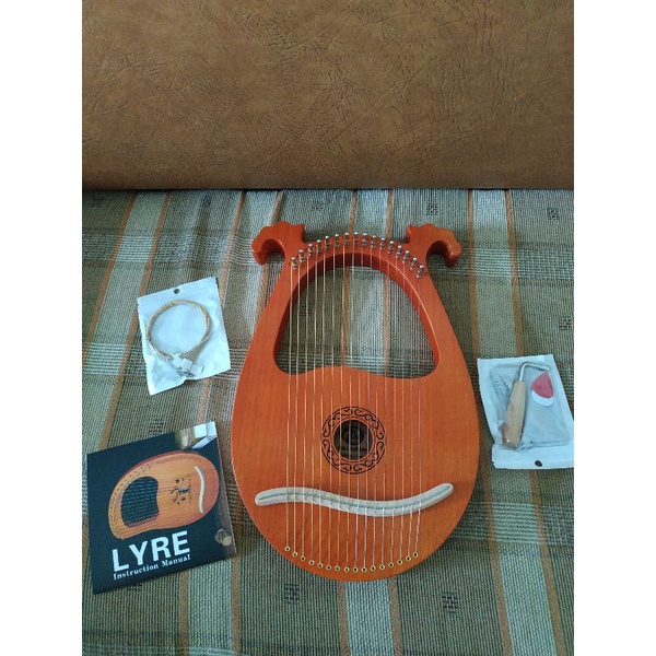 [Ready Stock] mini harpa lyre merk paladin 16 Senar, LY16
