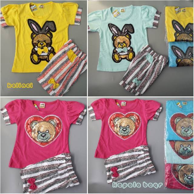 Setelan anak xunkids manik-manik