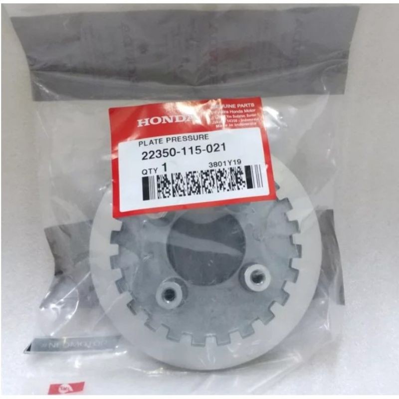 22350-115-021 Plate Pressure Kaki 4 Rumah Kampas Kopling Grand Supra X  Revo 100 Win Ori Ahm asli