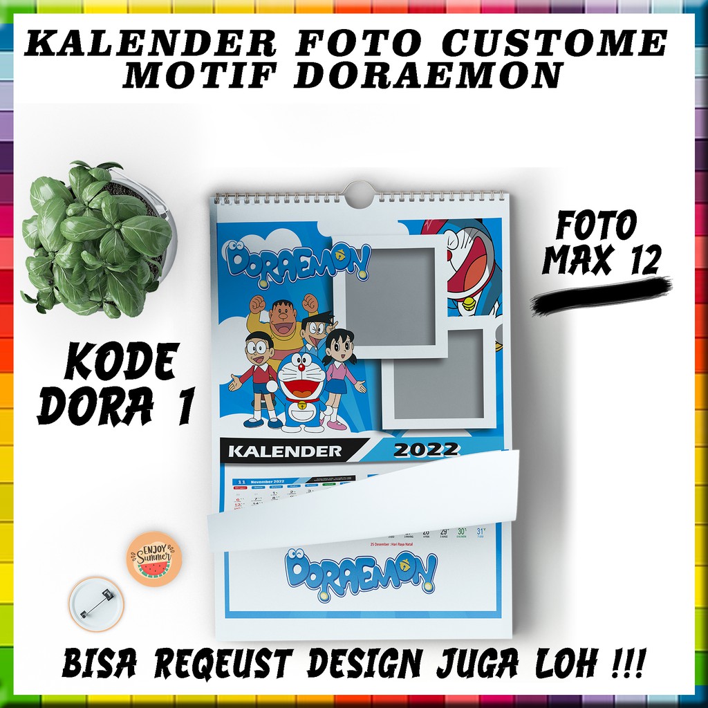 

Kalender dinding 6 Lembar Motif Doraemon