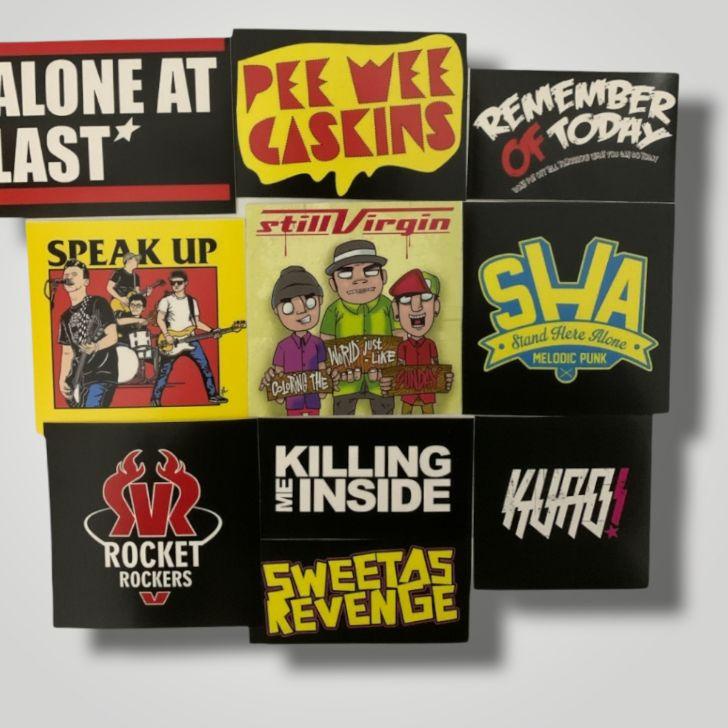 

✅HAPPY SHOPPING❤ Sticker Pack Band Indie Pop Punk (PWG, SHA, Speak Up, Rocker Rockers, Alone at Last, dll)