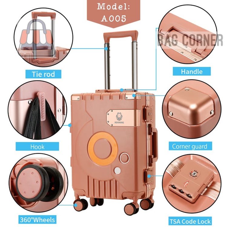 BagCorner - 20"-28" Koper Metaverse Roaming Yamazaki Koper Polycarbonite Koper Anti Pecah Koper Taha