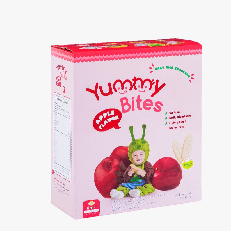 Yummy Bites Apple Flavour (50 gr) 24 pc