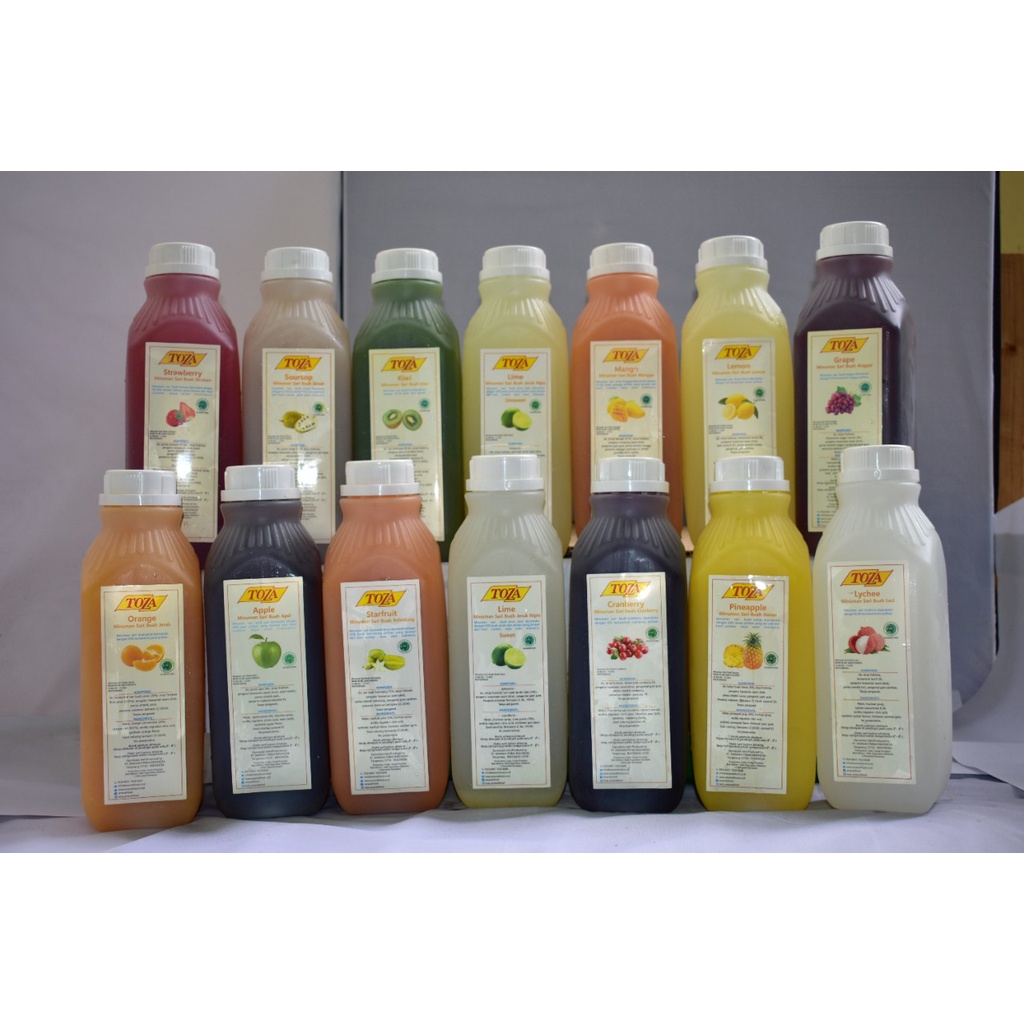 

Jus buah asli TOZA kemasan 1L