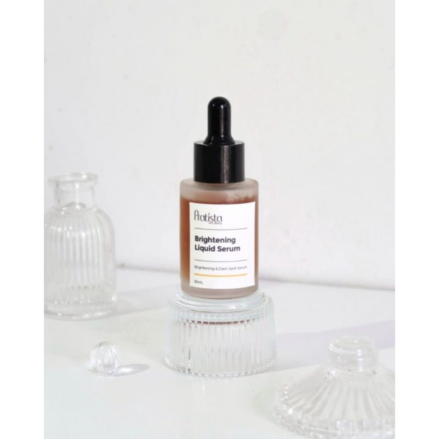 Brightening liquid serum pratista | Penghilang flek/noda hitam bekas jerawat, cacar/melasma