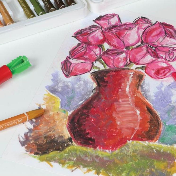 

Berkualitas! Crayon Faber Castell 72/ Hexagonal Oil Pastel Faber Castell 72 Warna