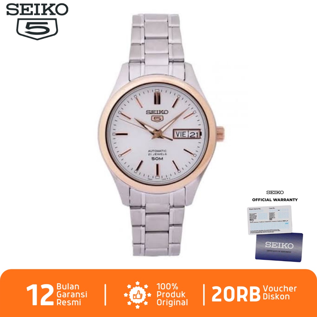 Seiko Pria SNK882 Jam Tangan Pria Seiko 5 Automatic SNK882K1 Stainless Steel Strap