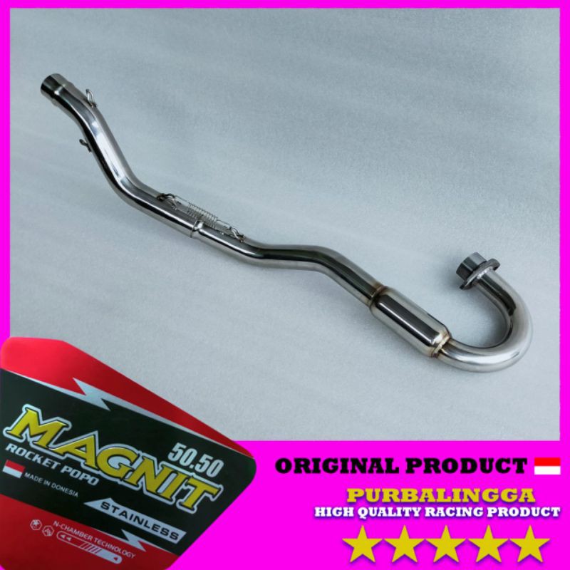 Pipa leher header knalpot racing TIGER CHASIS KLX Full bending stainless