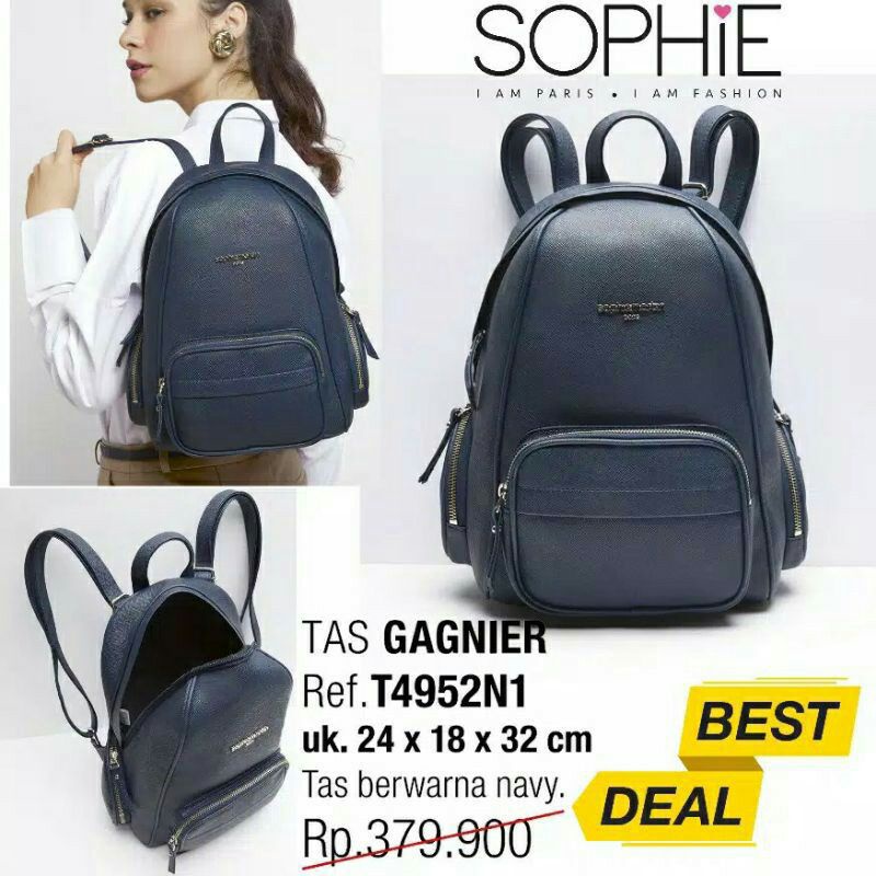 TAS RANSEL GAGNIER SOPHIE MARTIN TAS KERJA TAS KULIAH TAS SEKOLAH