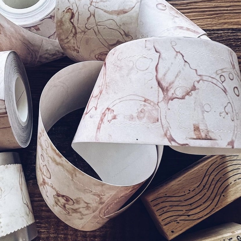 

[Sample] Lihao Paper Tea Stain Roll Tape Journal