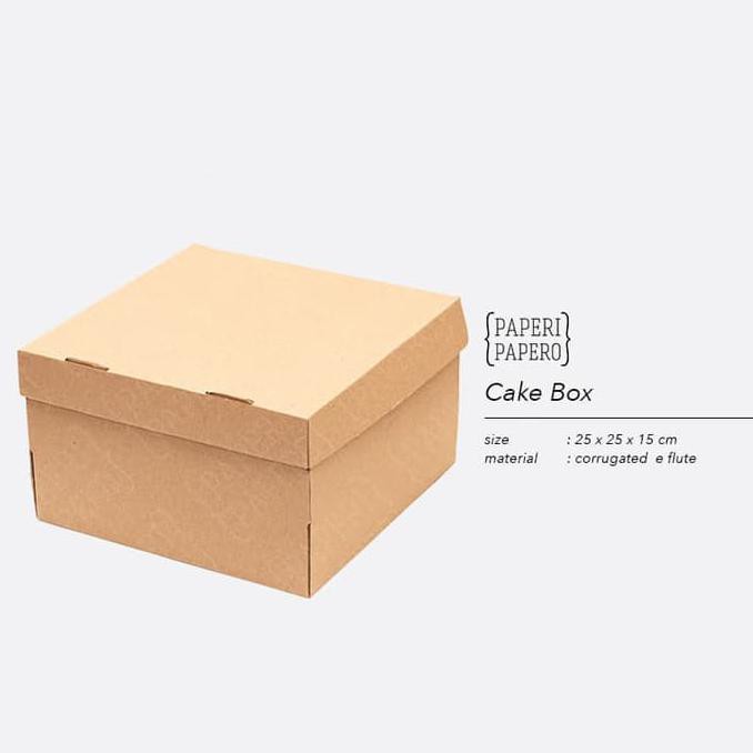 

Cake Box - Kotak / Dus / Boks Kue Bolu (25 X 25 X 15 Cm) _