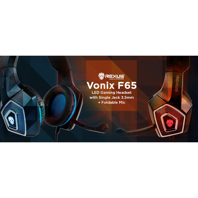 REXUS HEADSET GAMING F65 VONIX