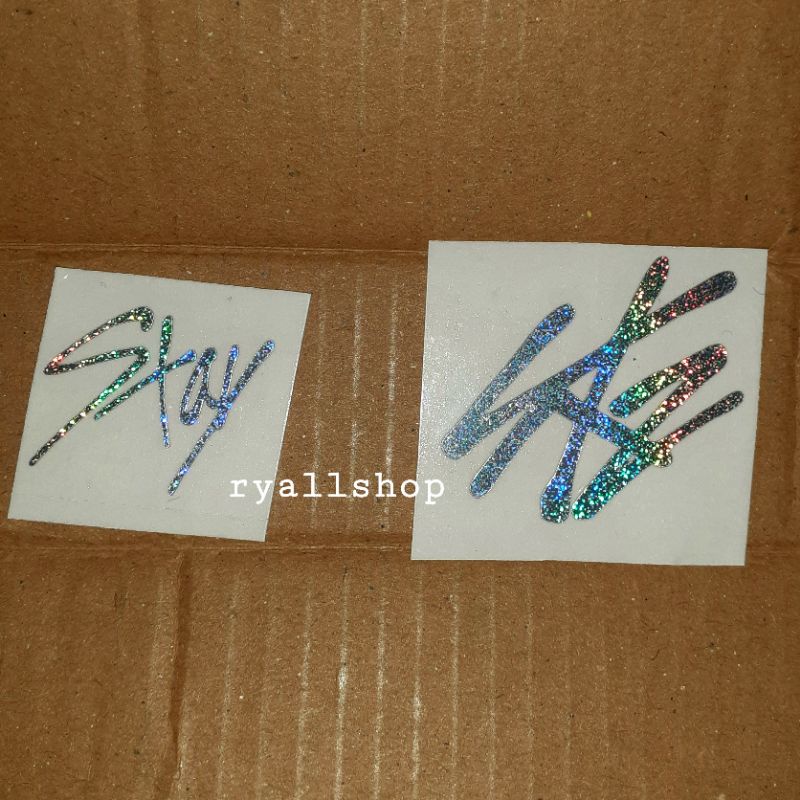 

Stiker Hologram Stray Kids Stay Logo