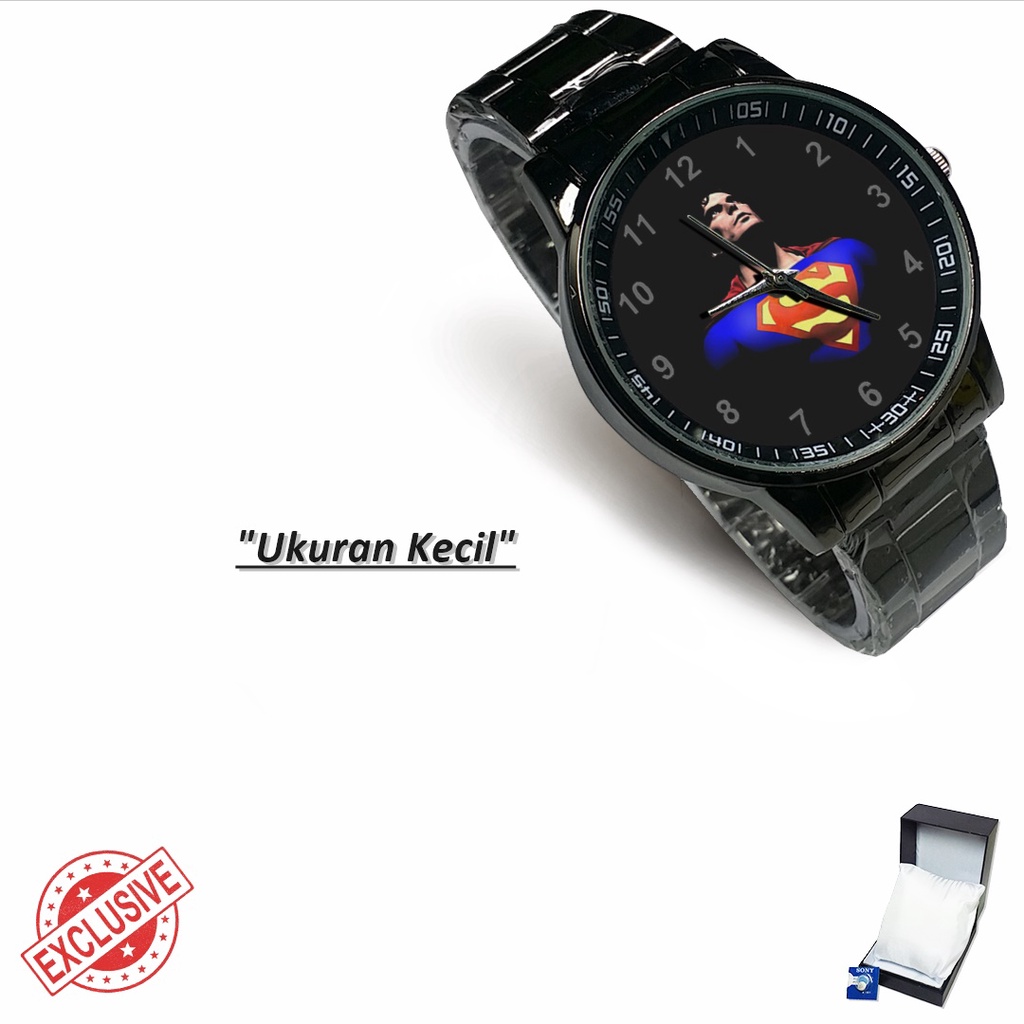 Jam Tangan Rantai Couple MOTIF SUPERMAN - 1 (Nice)