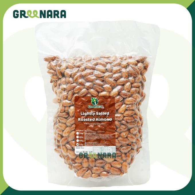 

Lightly Salted Roasted Almond 1kg / Almond Panggang Lightly Salted