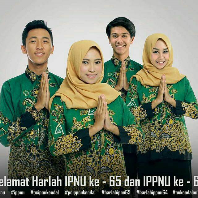 Batik Ipnu Ippnu Nasional Resmi Nu Kemeja Nu Blouse Ippnu Kemeja Ipnu Shopee Indonesia