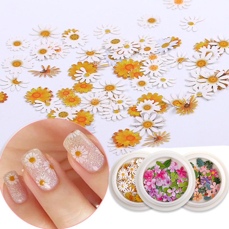 Stiker Nail Art UV Gel Polish 3D Warna-Warni Untuk Dekorasi Manicure