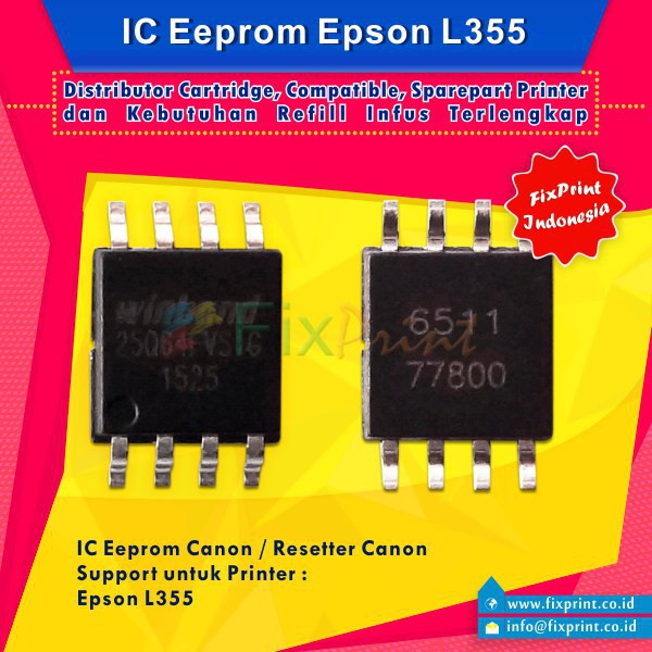 IC Eprom Epson L355  IC Eeprom Reset Epson L355  Resetter Printer Epson L355