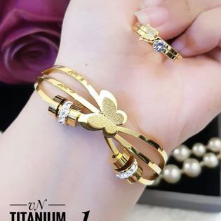 Titanium Gelang dan cincin 004