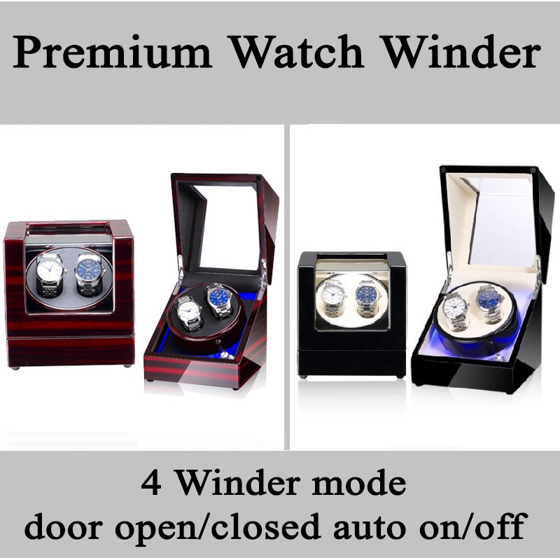 Watch Winder Jam tangan pemutar auto otomatis hadiah natal gift jam hitam ulang tahun birthday hobi lebaran