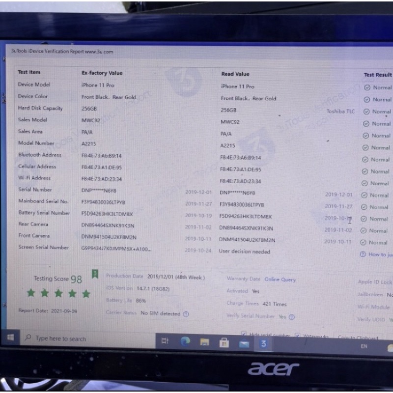 Iphone 11 pro 64gb 128gb 256gb ibox on 2022 second original mulus like new-3