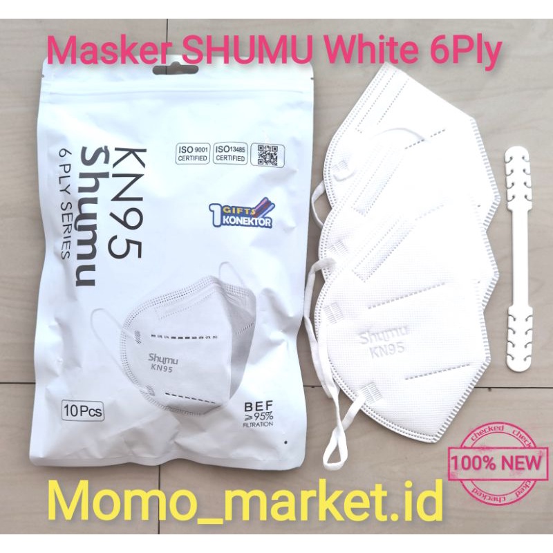 Masker SHUMU KN95 6Ply isi 10 Pcs