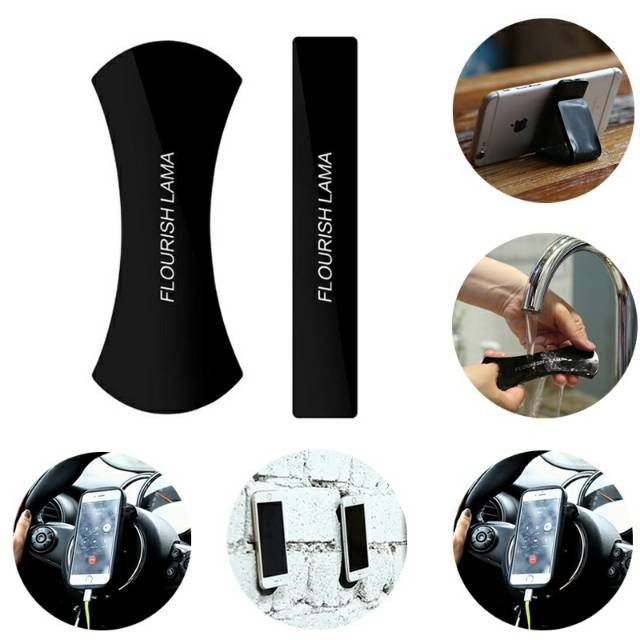 Isi 2 Flourish Fixate Holder Hp Di Dashboard Mobil Nano Anti Slip Gel