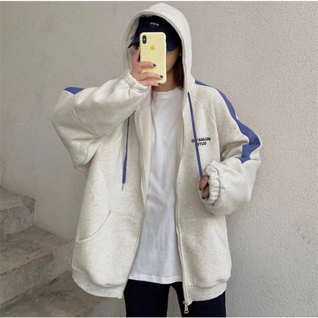 HOODIE ZIPPER SWEAETR WANITA PRIA | YANGJUN STUDIO JAKET SWEAETR HOODIE OVERSIZE