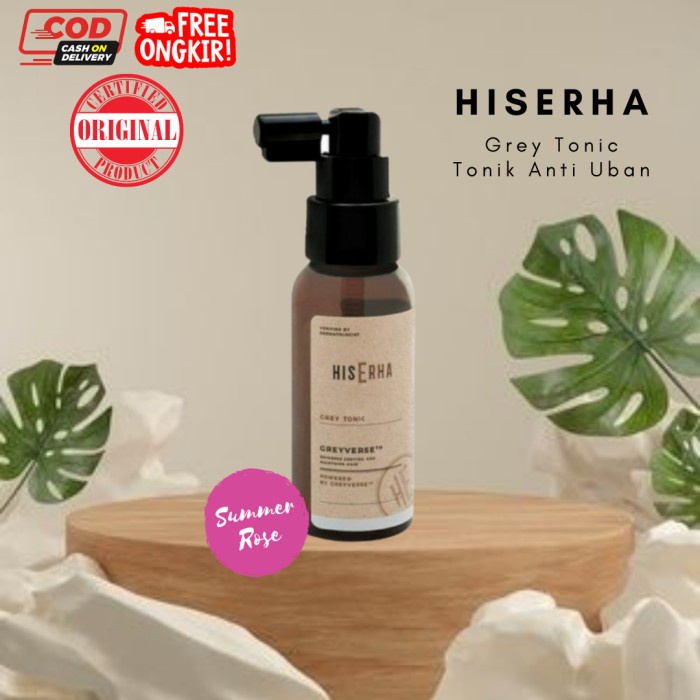 HIS ERHA Grey Tonic 60ml - Tonic Rambut Anti Uban