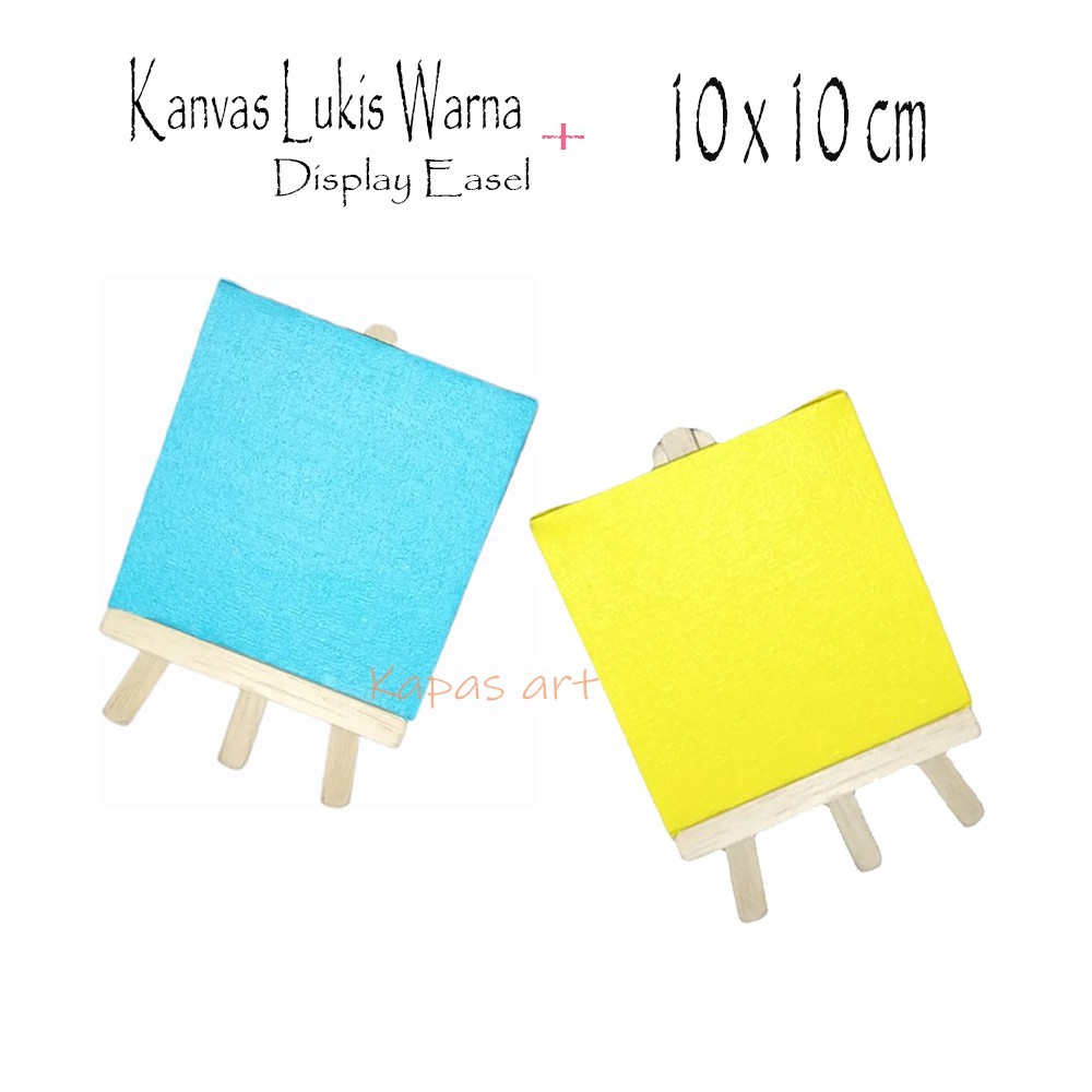 

Kanvas Lukis Warna + Display Easel 10x10 Siap Pakai