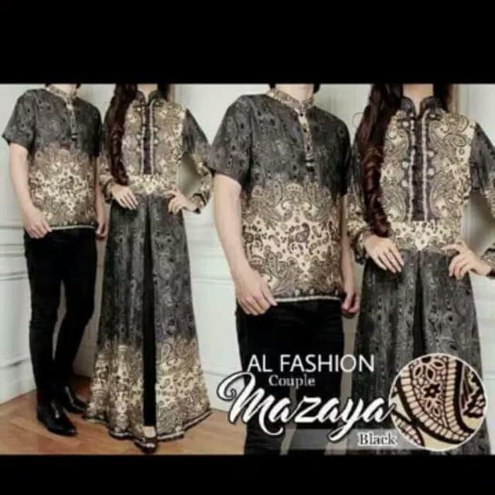 Terlaris Gamis Batik Pria Wanita Muslim Couple Kemeja Juba Kombinasi Set