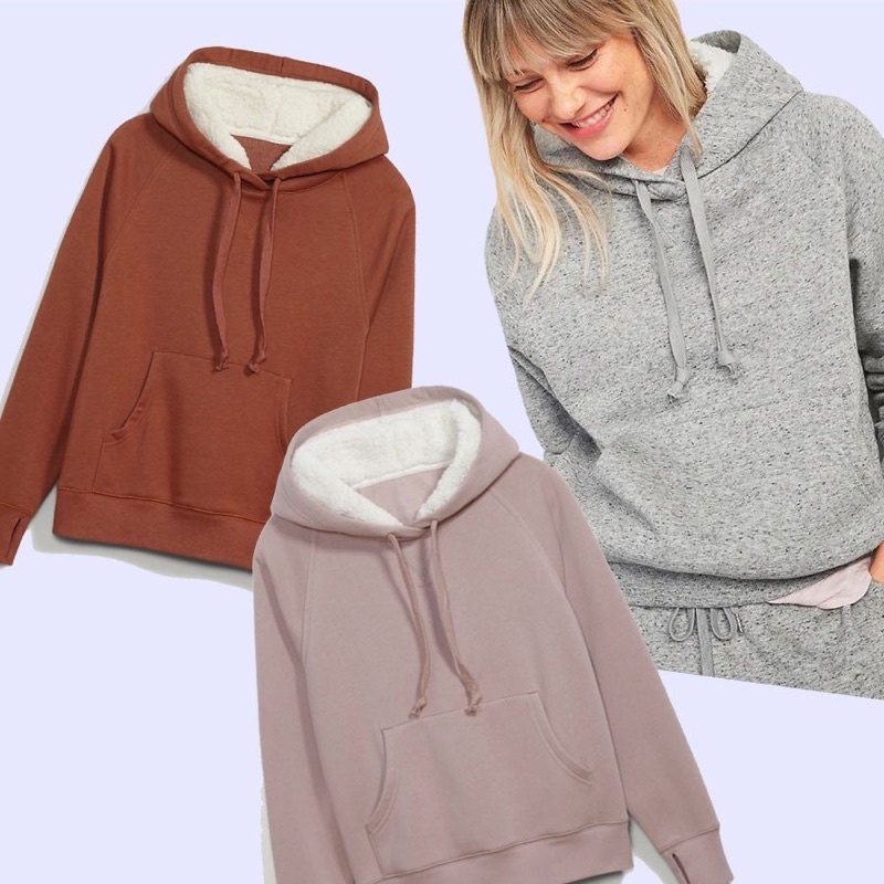 [6warna] OLD NAVY 155 Cozy Pullover Hoodie - Hoodie Wanita Branded Original