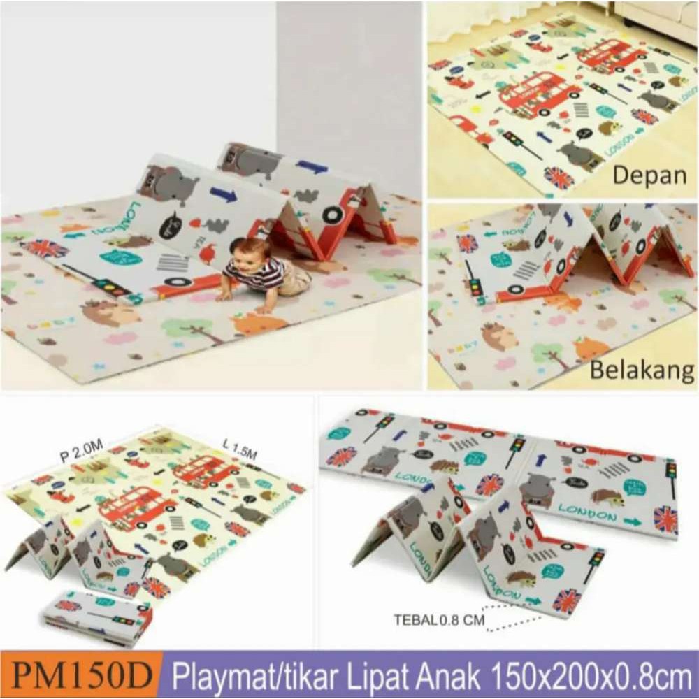 Play mate Bayi Karpet Bayi Lipat Karpet Bolak Balik 180x200cm dan  150x200 CM