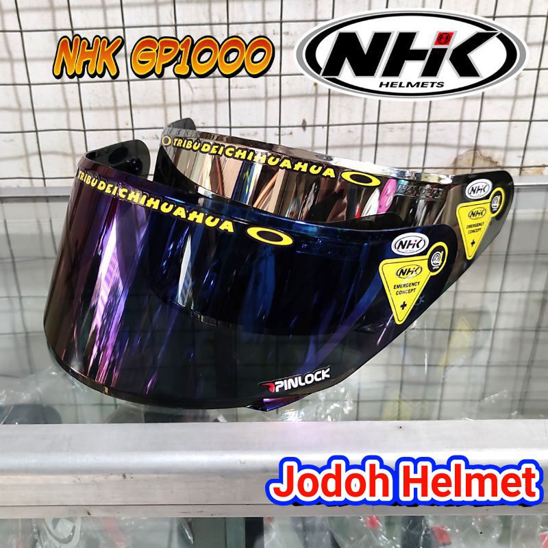 VISOR NHK GP1000 IRIDIUM FLAT PAKET GANTENG