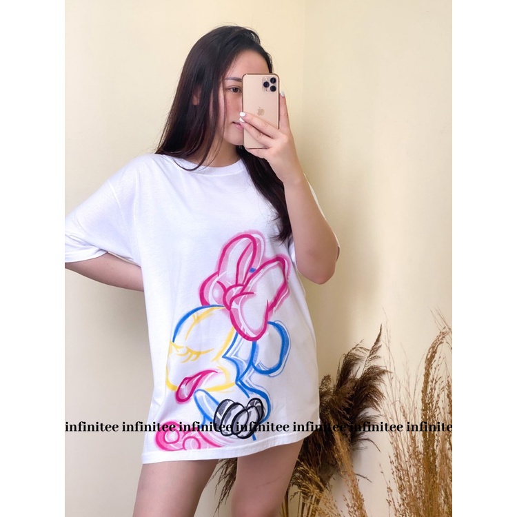 Kaos Oversize Wanita Atasan Wanita Jumbo Bahan Cotton Combed 30s