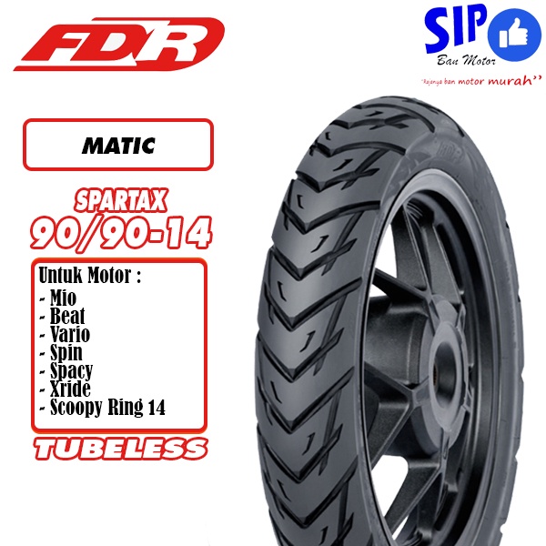 Ban motor matic FDR Spartax 90 90 14 Tubeless