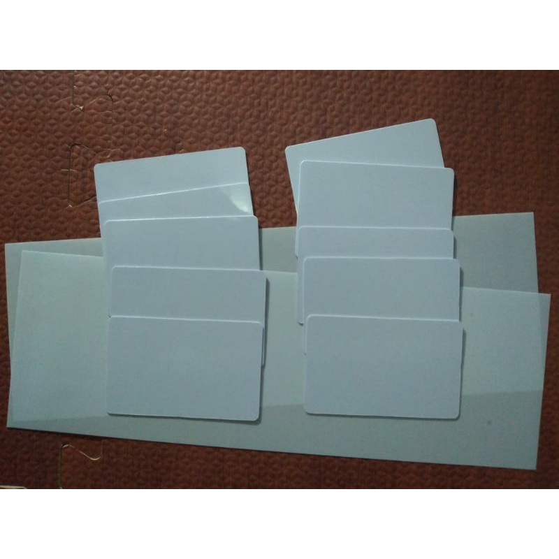 

BAHAN ID CARD PVC PLONG SIAP PAKAI | 5 DAN 10 ID CARD BOLAK BALIK UNTUK PRINTER INKJET