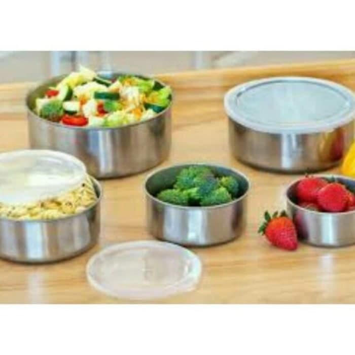 Rantang Stainless Steel 5 Susun 5 In 1 / Panci Tempat Nasi Sayur Lauk Pauk / Protect Fresh