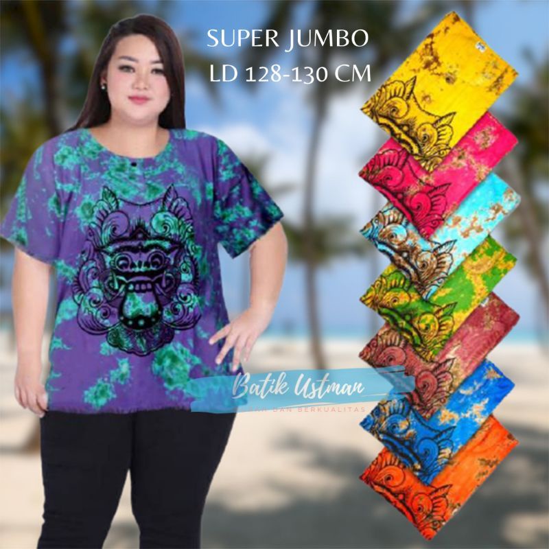 BAJU BARONG BERCAK/KAOS BARONG DEWASA ATASAN super jumbo pria dan wanita KHAS BALI