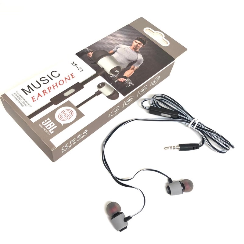 HANDSFREE EARPHONE SUPERBASS MODEL XF-21 SUARA NGEBASS PROMO SEN