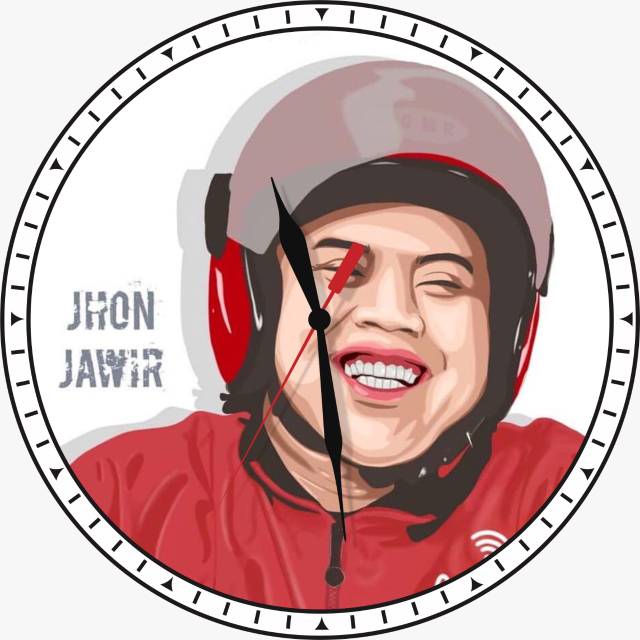 Jam Dinding Custom Jhon Jawir