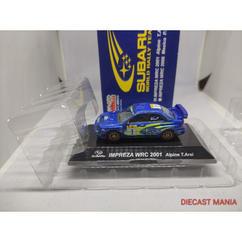 DIECAST CMS 1 64 RALLY CAR SUBARU IMPREZA WRC 2001 ALPINE T.ARAI