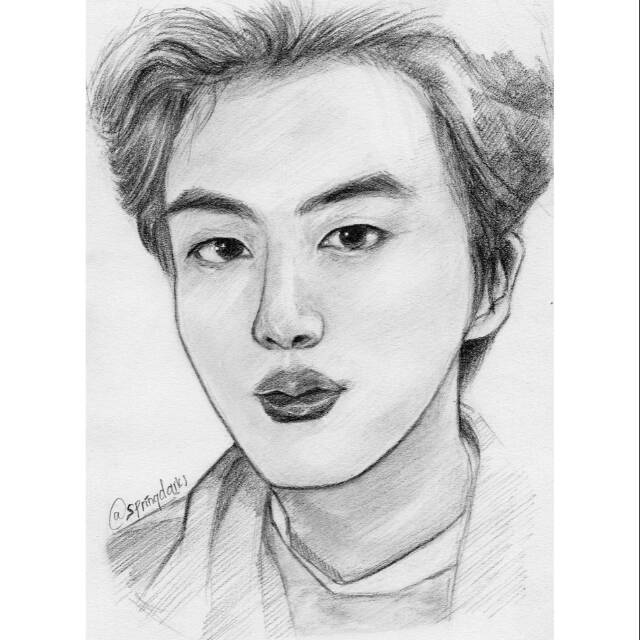 BTS JIN FANART PRINTS