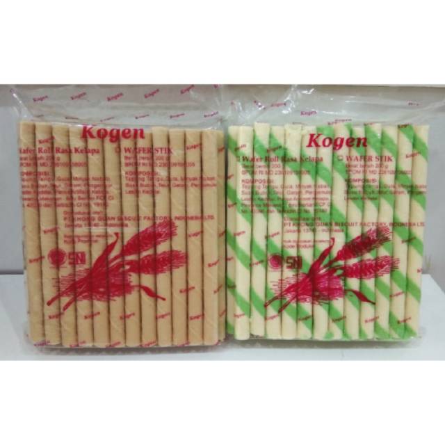 

Kogen (Wafer Roll) Stick Polos & Coconut 200 gr